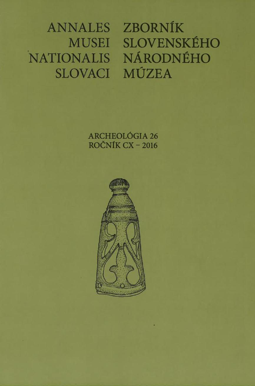 Zborník SNM Archeológia 26, ročník CX - 2016
